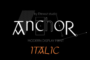 Anchor Italic: A Display Font for Enchanting Editorial Designs