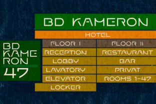 BD Kameron: A Bold and Versatile Display Font