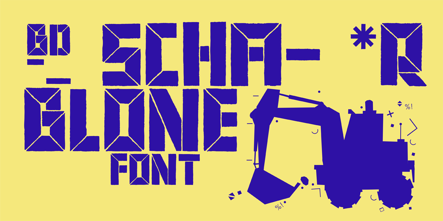 BD Schablone: A Bold Font for Editorial Design