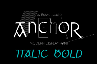 Bring Magic to Your Designs with Anchor Italic Bold