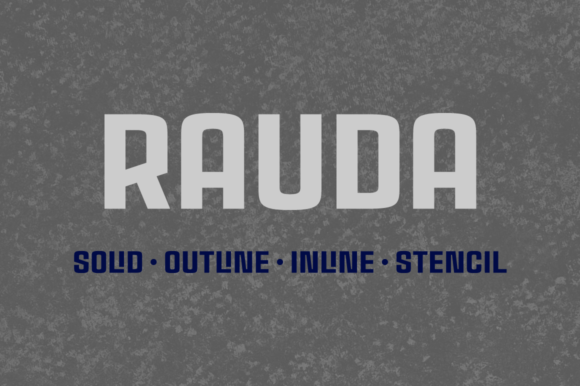 Enhance Your Brand with Rauda Family Font