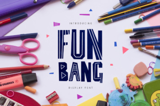 Fun Bang: A Playful Geometric Font for Creative Branding