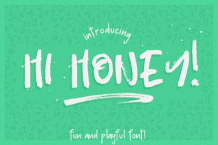 Hi Honey: A Playful and Messy Display Font for Creative Projects