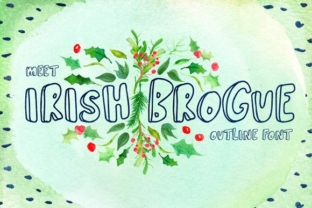 Irish Brogue: A Charming Display Font for Editorial Design