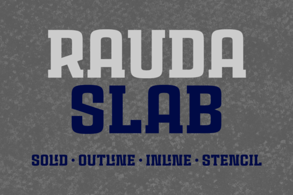 Rauda Slab Family: A Bold and Versatile Display Font