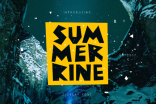 Summerrine: A Geometric Font for Creative Makers