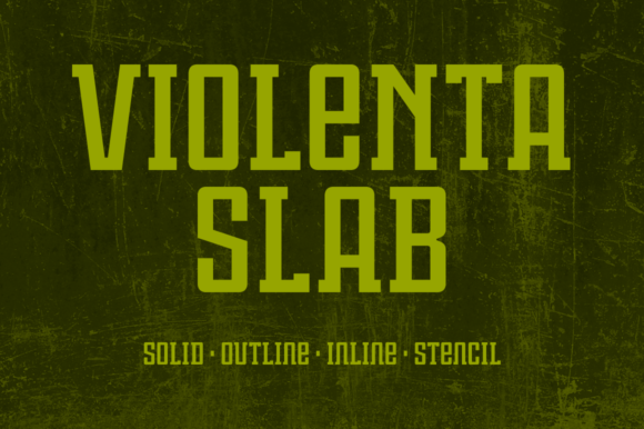 Violenta Slab Family: A Bold Typeface for Modern Web Design