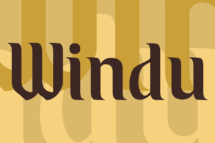 Windu: A Display Font with Serif Elegance for Editorial Design